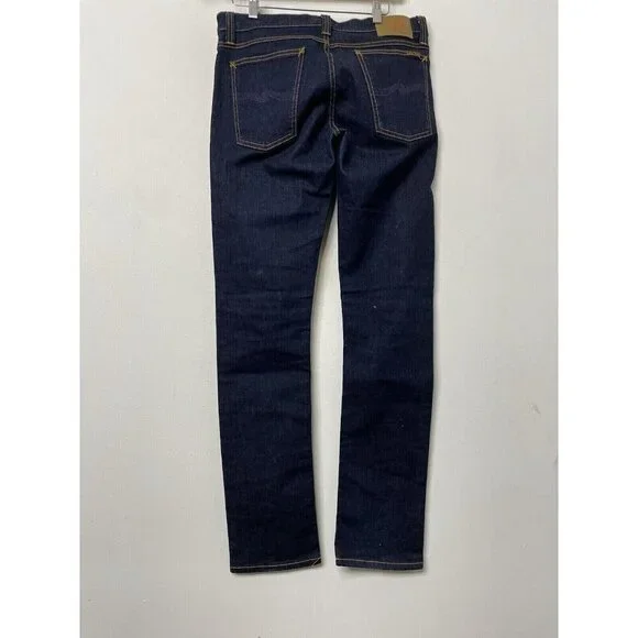 Nudie Jeans Tube Kelly Mens 31x34 Blue Denim Jeans Straight Legs